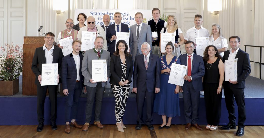 Ernährungsministerin Michaela Kaniber überreicht Staatsehrenpreise an Bayerns beste Metzger
München, 15.07.2022
Foto: Giulia Iannicelli/StMELF honorarfrei