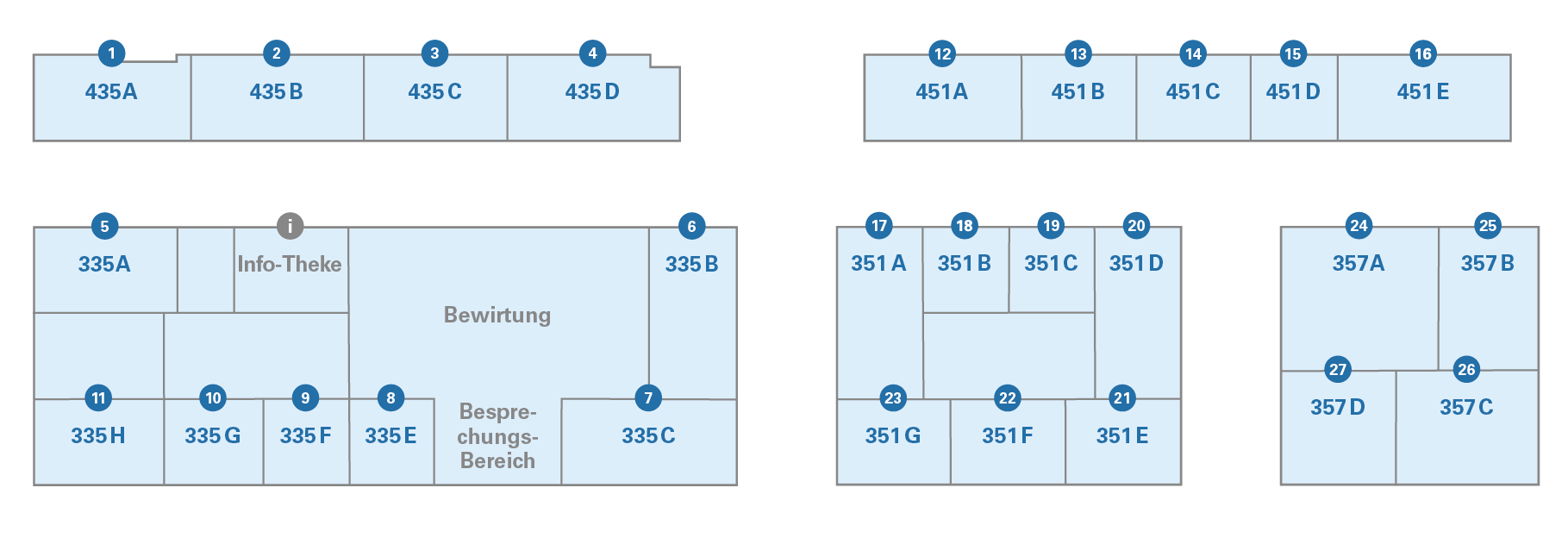 Ansicht Hallenplan als Grundriss.